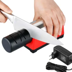 Aiguiseur électrique ergonomique TAIDEA 2 molettes diamant + céramique