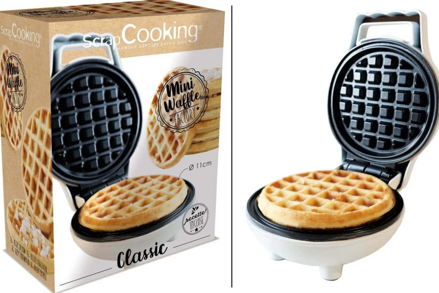 Appareil à mini gaufres Scrapcooking Mini Waffle Factory "Classic"