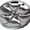 Assiette à huîtres 6 empreintes en acier inoxydable