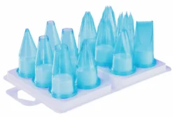 Assortiment de 12 douilles pour pâtisserie/cuisine polycarbonate bleu
