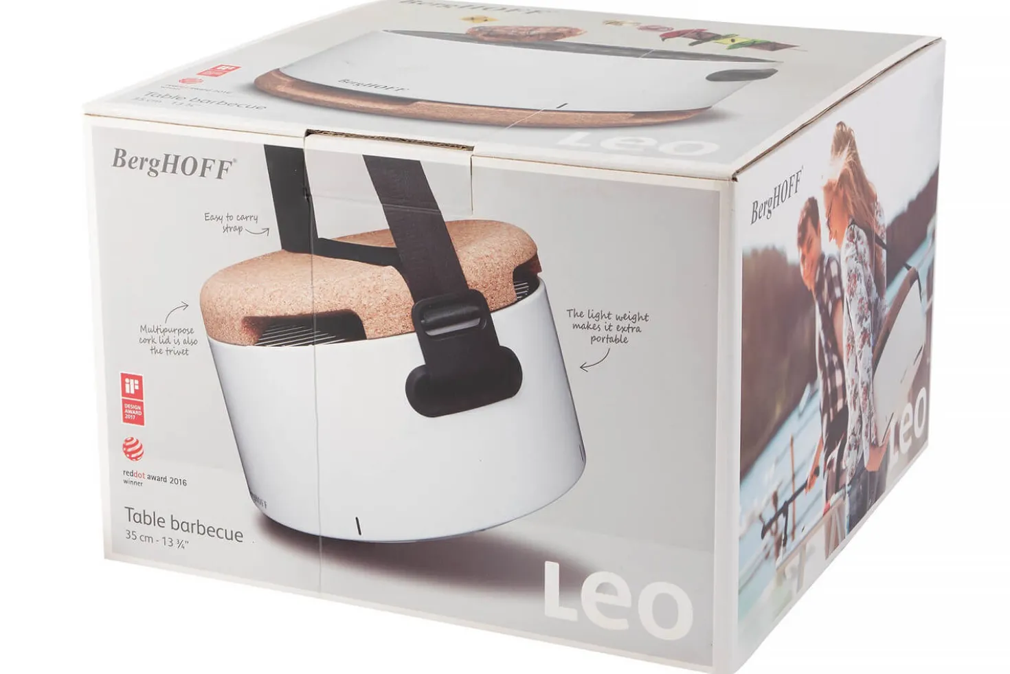 Barbecue de table Berghoff Leo blanc nomade ø35cm
