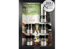 Bar à poivres Savor&Sens 5 poivres et moulin dévissable - 72g