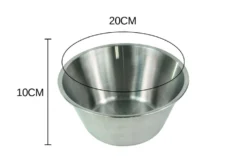 Bassine pâtissière Gobel diamètre 20cm en acier inoxydable