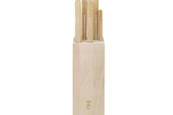 Bloc bois de hêtre 5 couteaux cuisine Opinel Parallèle