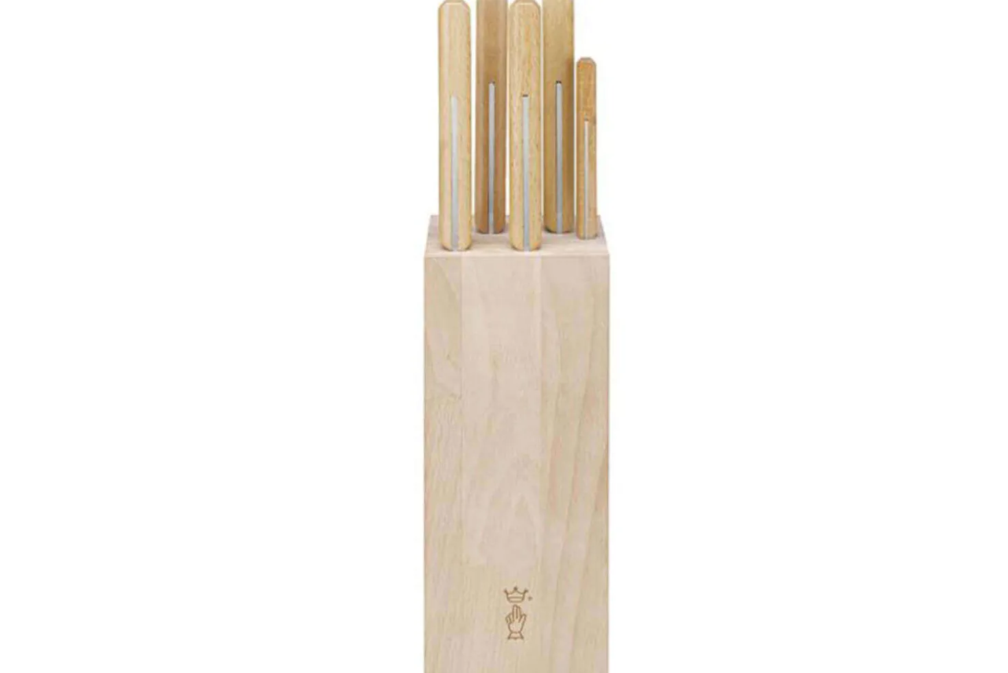 Bloc bois de hêtre 5 couteaux cuisine Opinel Parallèle