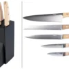 Bloc 5 couteaux de cuisine Homey's Bokträ manches en hêtre