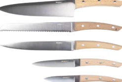 Bloc 5 couteaux de cuisine Homey's Bokträ manches en hêtre