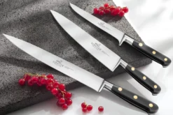 Bloc 5 couteaux de cuisine Sabatier Cambridge en frêne Chef + ciseaux