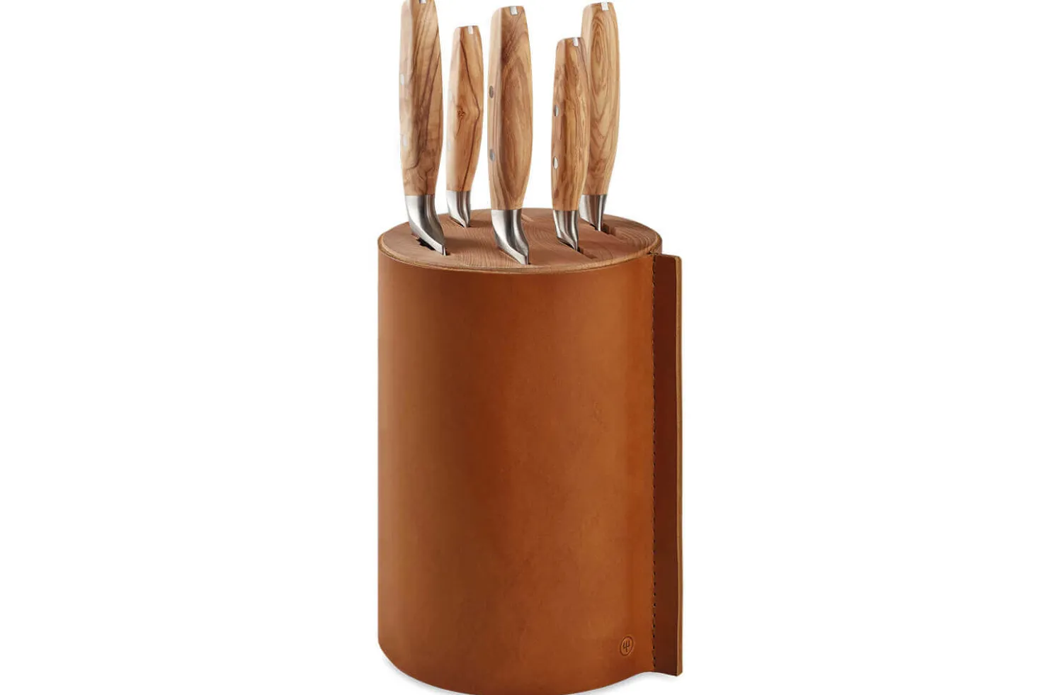 Bloc 5 couteaux forgés Wüsthof Amici en bois d'olivier