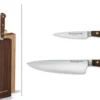 Bloc 2 couteaux forgés Wüsthof Crafter design en chêne, érable et hêtre