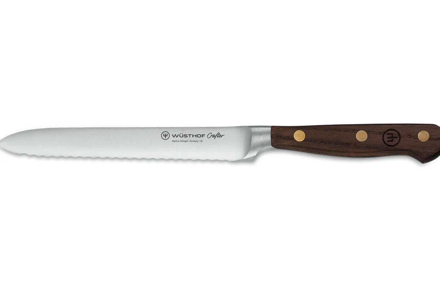 Bloc 6 couteaux forgés Wüsthof Crafter design en chêne, érable et hêtre