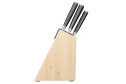 Bloc 5 couteaux Kitchen Aid Gourmet en bois de bouleau