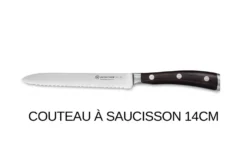 Bloc couteaux Wüsthof Ikon en frêne - 6 couteaux forgés