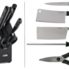 Bloc cuisine 4 pièces Wusthof Classic forgés - 3 couteaux + 1 fusil et une paire de ciseaux