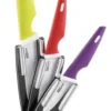 Bloc de 3 couteaux céramique Kitchen Artist manches colorés