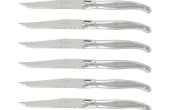 Bloc de 6 couteaux à steak microdentés Laguiole par André Verdier