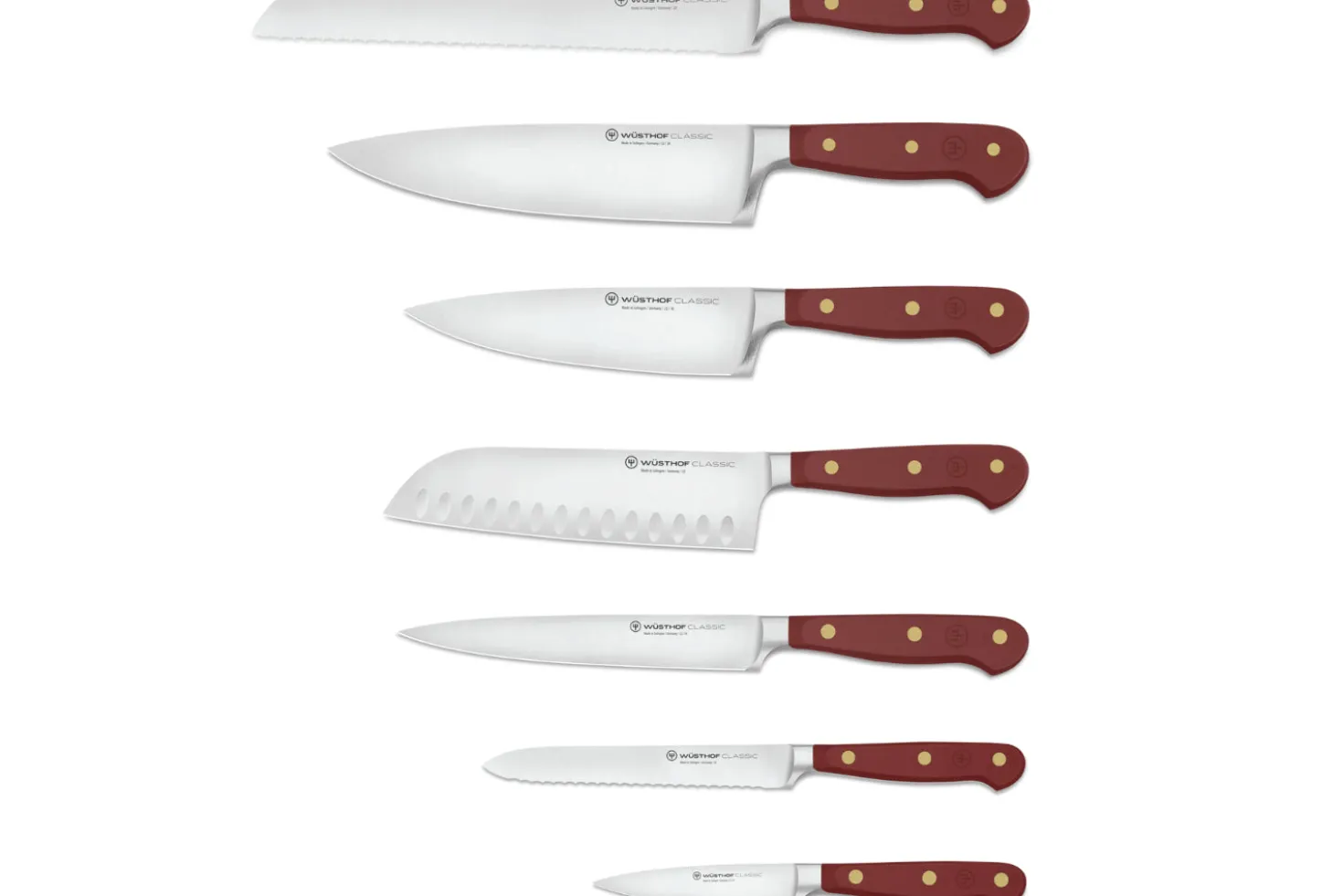 Bloc de 7 couteaux Wusthof Classic Colour Tasty Sumac forgés
