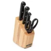 Bloc en bois de 3 couteaux de cuisine + ciseaux Arcos Universal