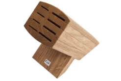 Bloc en chêne avec 8 couteaux japonais Kai Wasabi Black