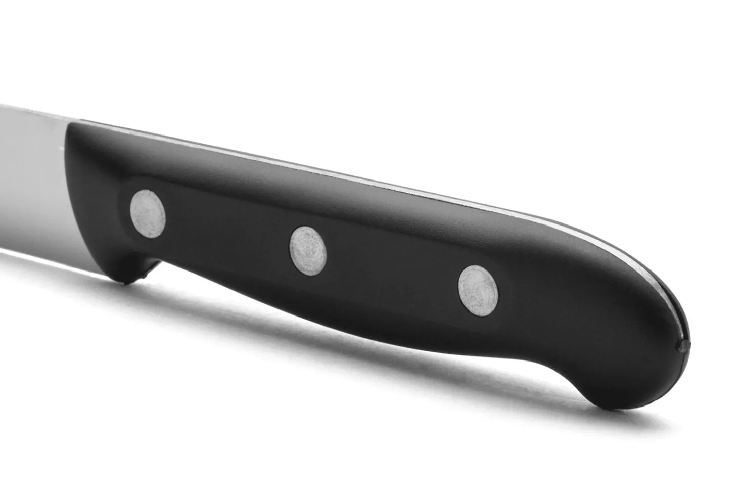 Bloc en pin 4 couteaux + 1 fusil Arcos MAITRE lames acier inox NITRUM