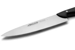 Bloc en pin 4 couteaux + 1 fusil Arcos MAITRE lames acier inox NITRUM