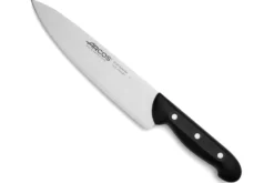 Bloc en pin 4 couteaux + 1 fusil Arcos MAITRE lames acier inox NITRUM