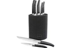 Bloc tressé 5 couteaux LOU LAGUIOLE Pro acier inox