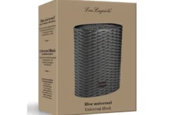 Bloc universel ovale tressé noir LOU LAGUIOLE intérieur fibres