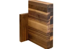 Bloc vide aimanté Artelegno Milano bois de noyer pour 6 couteaux de cuisine