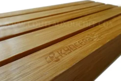 Bloc vide Kyocera ergonomique en bambou pour 4 couteaux