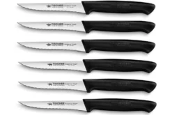 Boite de 6 couteaux à steak Fischer 100% français lames dentelées