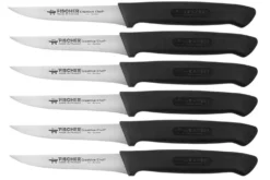 Boite de 6 couteaux à steak Fischer 100% français lames lisses
