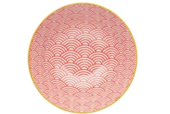 Bol en grès émaillé KitchenCraft motif arc bleu et rouge