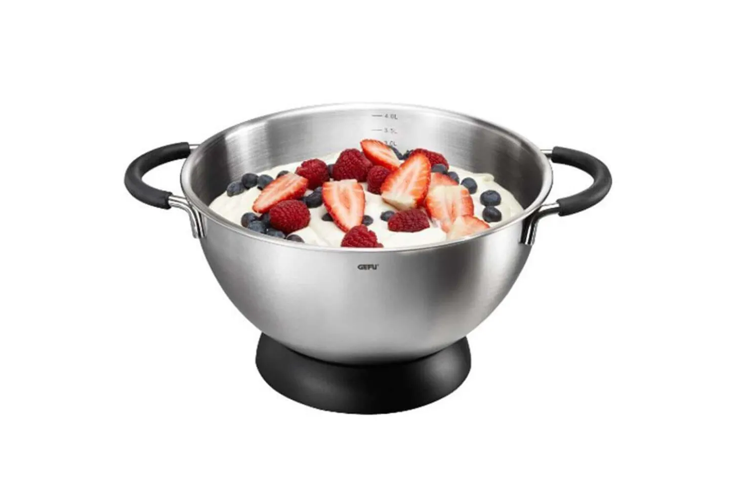 Bol mélangeur Gefu Mesco acier inox 24cm + base antidérapante