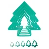 Boîte 5 découpoirs sapins Scrapcooking en polypropylène