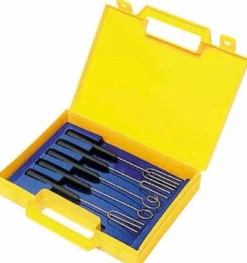 Boîte de 5 broches à tremper acier inox et manche polypropylène noir