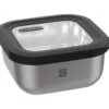 Boîte de conservation Gefu Provido carrée 900ml en acier inox