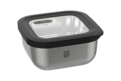 Boîte de conservation Gefu Provido carrée 900ml en acier inox