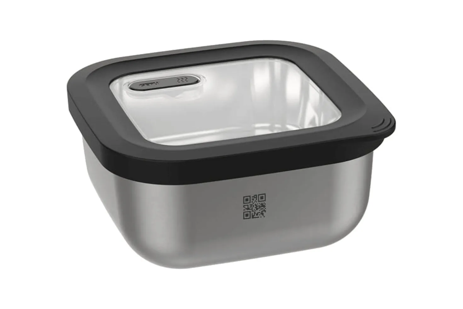 Boîte de conservation Gefu Provido carrée 900ml en acier inox