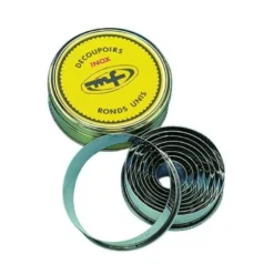 Boîte de 9 découpoirs INOX ronds unis de 3 à 11 cm Mallard Ferriere