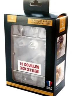 Boîte de 12 douilles choix de l'élève Matfer en polycarbonate + poche à douille