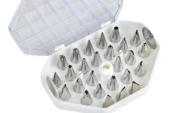 Boîte de douilles en acier inoxydable pour décors fins - 26 ou 52 douilles