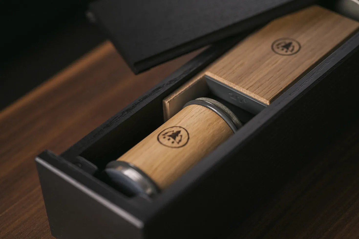 Boîte de rangement artisanale HORL® 3 en frêne massif