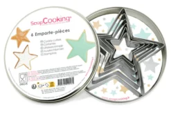 Boîte 6 emporte-pièces Scrapcooking en inox - Étoiles