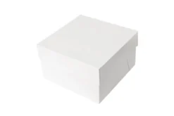 Boîte à gâteaux Patisdécor en carton blanc