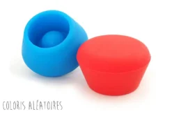 2 bouchons à champagne Pulltex en silicone coloré