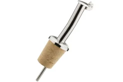 Bouchon verseur ergonomique avec clapet - Tige acier inox et base en liège