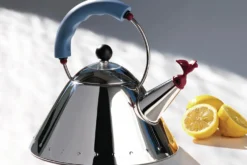 Bouilloire induction Alessi Oisillon en inox 18/10 design par Michael Graves