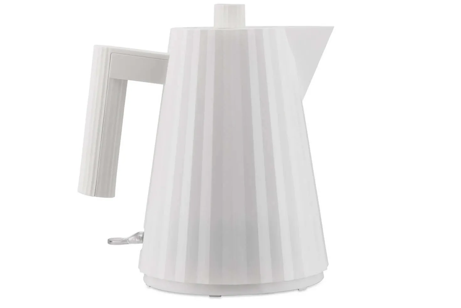 Bouilloire électrique Alessi Plissé blanche design par Michele De Lucchi