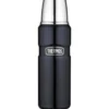 Bouteille Thermos® King inox double paroi + tasse - 0.47L